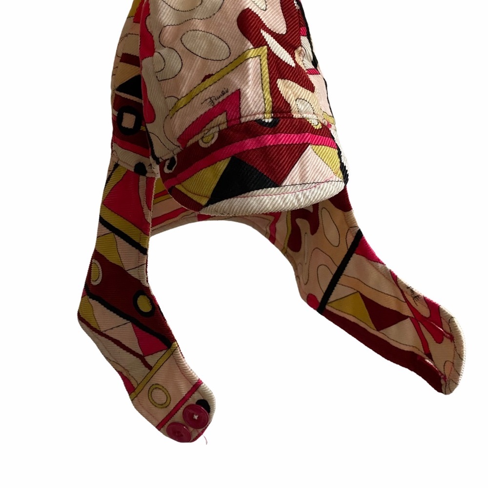 Emilio Pucci Multicolored Patterned Trapper Hat - image 2